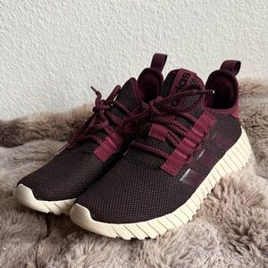Adidas Maroon Athletic Shoes with Cream Soles